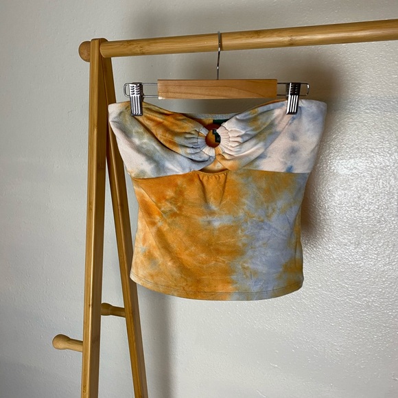 Wild Fable Tye Dye Keyhole Tube Top - Picture 2 of 9